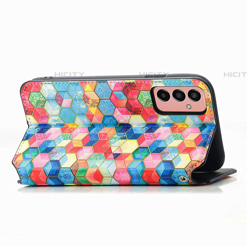 Funda de Cuero Cartera con Soporte Patron de Moda Carcasa S02D para Samsung Galaxy F13 4G