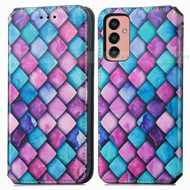 Funda de Cuero Cartera con Soporte Patron de Moda Carcasa S02D para Samsung Galaxy M13 4G