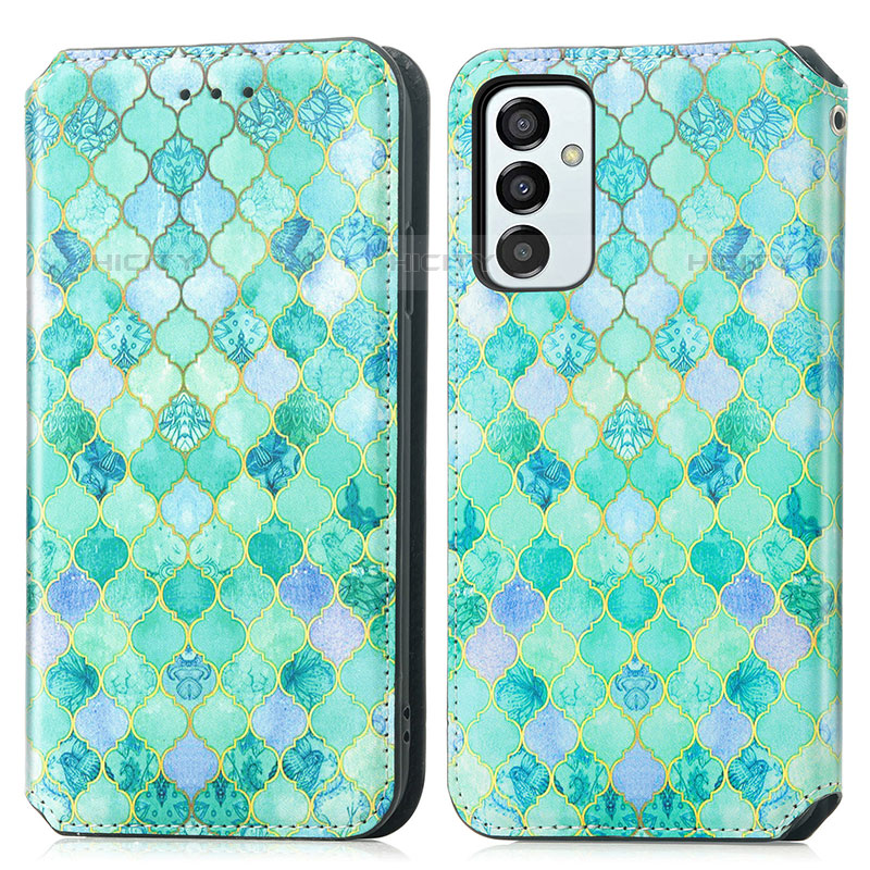 Funda de Cuero Cartera con Soporte Patron de Moda Carcasa S02D para Samsung Galaxy M23 5G