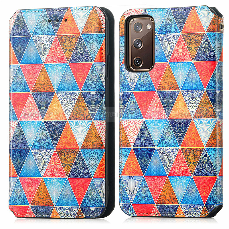 Funda de Cuero Cartera con Soporte Patron de Moda Carcasa S02D para Samsung Galaxy S20 FE 5G