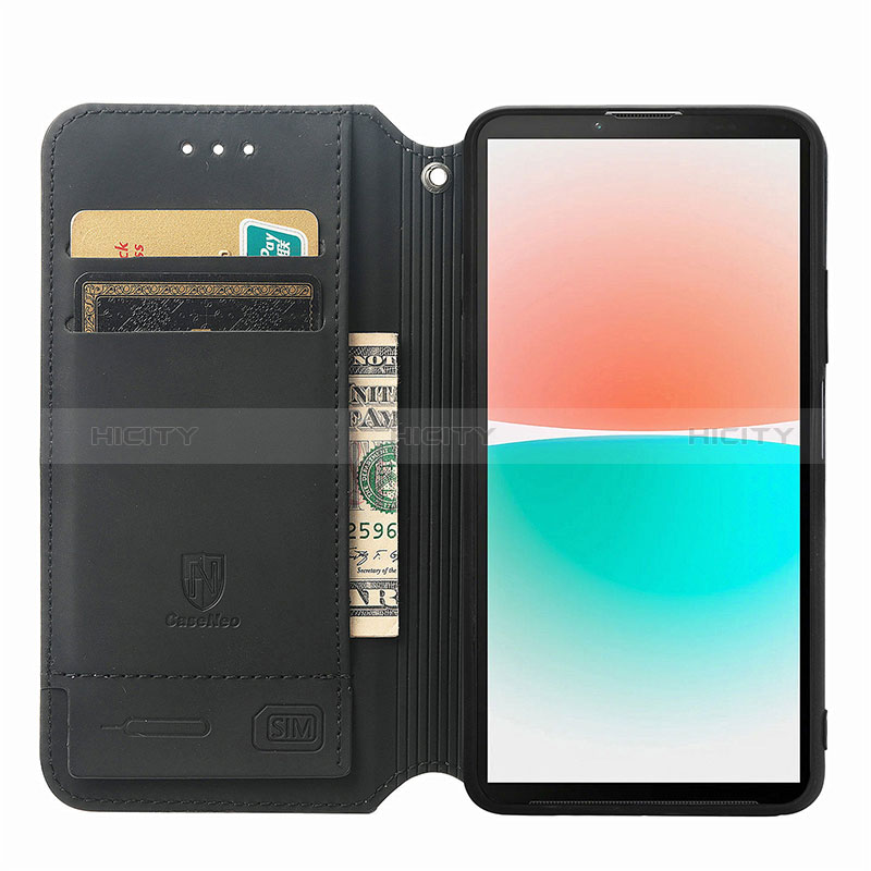 Funda de Cuero Cartera con Soporte Patron de Moda Carcasa S02D para Sony Xperia 10 IV SO-52C