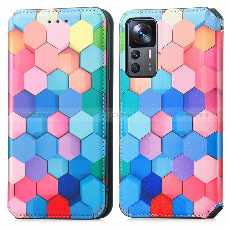 Funda de Cuero Cartera con Soporte Patron de Moda Carcasa S02D para Xiaomi Mi 12T Pro 5G