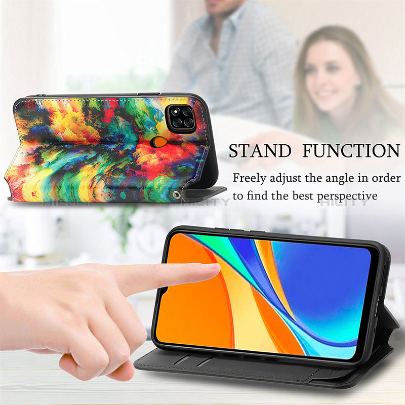 Funda de Cuero Cartera con Soporte Patron de Moda Carcasa S02D para Xiaomi POCO C31