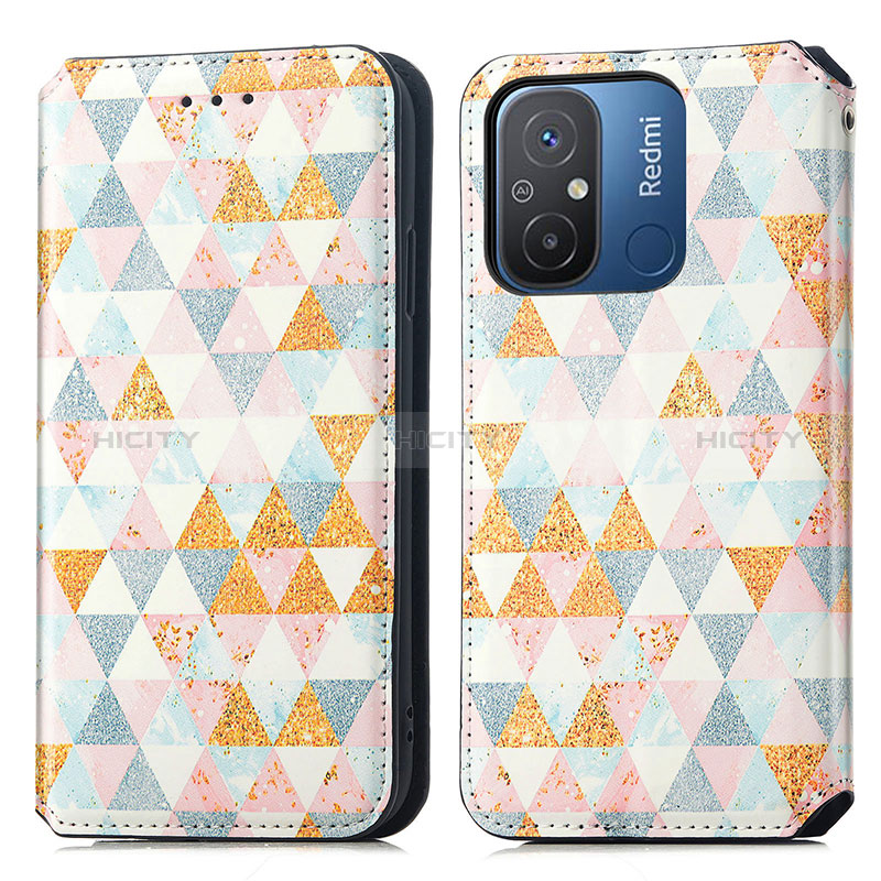 Funda de Cuero Cartera con Soporte Patron de Moda Carcasa S02D para Xiaomi Redmi 11A 4G