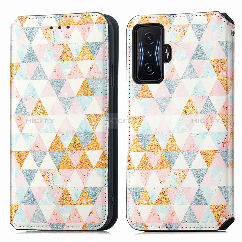 Funda de Cuero Cartera con Soporte Patron de Moda Carcasa S02D para Xiaomi Redmi K50 Gaming AMG F1 5G