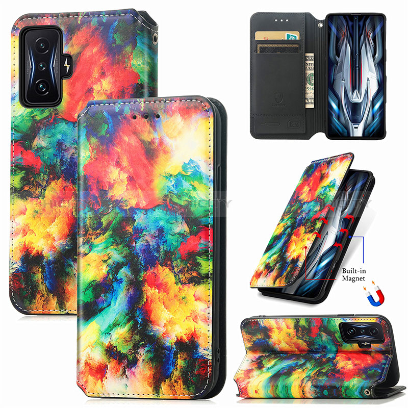 Funda de Cuero Cartera con Soporte Patron de Moda Carcasa S02D para Xiaomi Redmi K50 Gaming AMG F1 5G