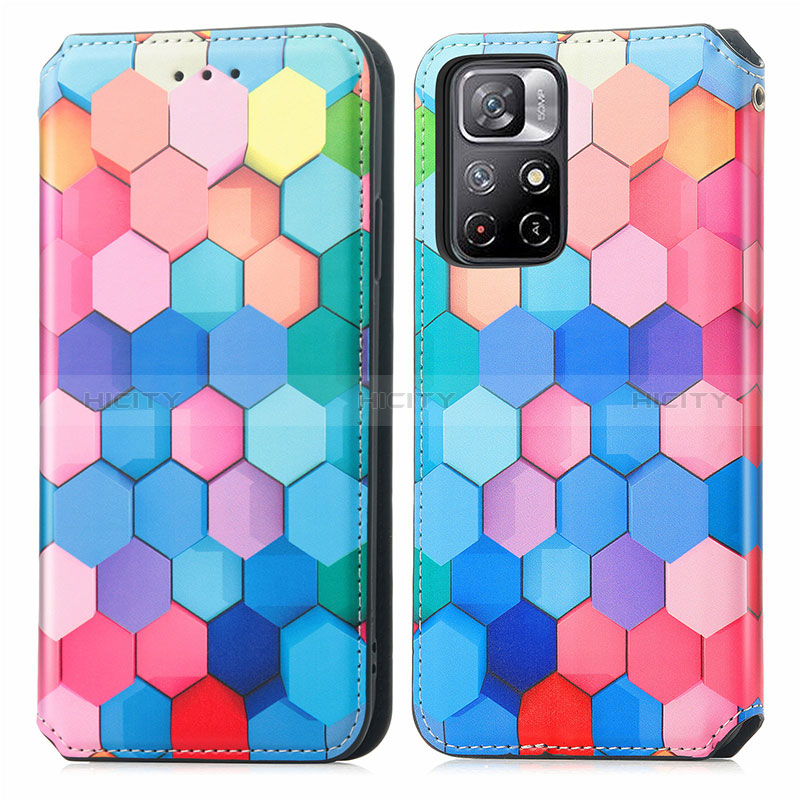 Funda de Cuero Cartera con Soporte Patron de Moda Carcasa S02D para Xiaomi Redmi Note 11T 5G