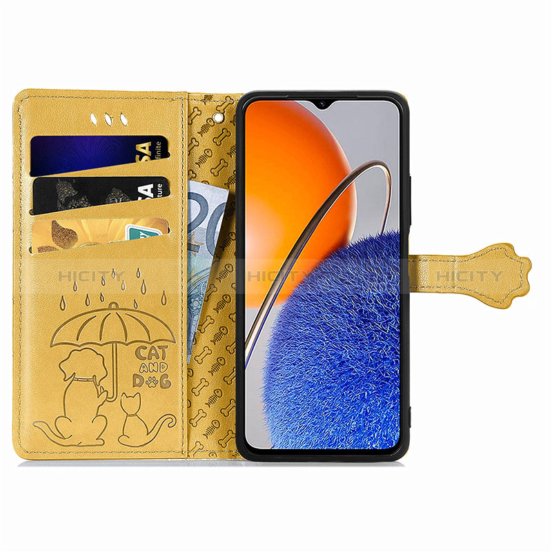 Funda de Cuero Cartera con Soporte Patron de Moda Carcasa S03D para Huawei Enjoy 50z