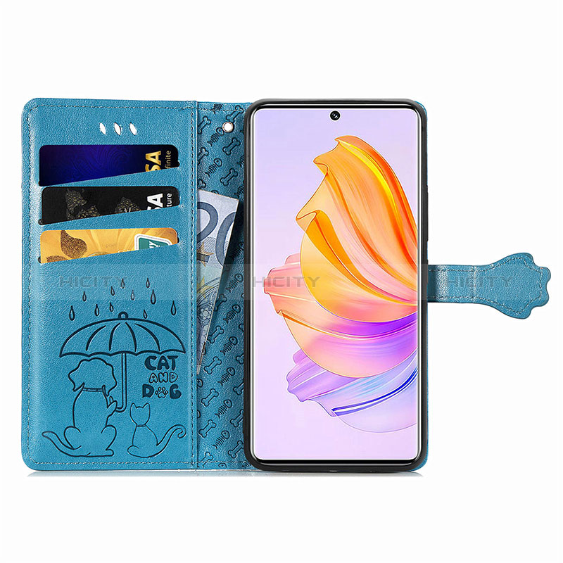 Funda de Cuero Cartera con Soporte Patron de Moda Carcasa S03D para Huawei Honor 80 SE 5G