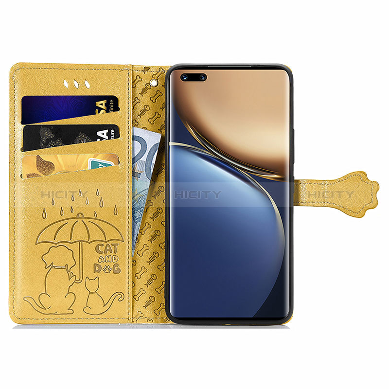 Funda de Cuero Cartera con Soporte Patron de Moda Carcasa S03D para Huawei Honor Magic3 Pro 5G