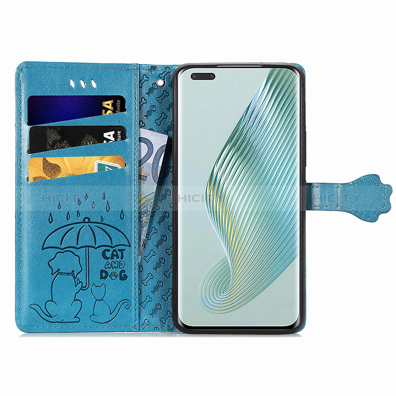 Funda de Cuero Cartera con Soporte Patron de Moda Carcasa S03D para Huawei Honor Magic5 Pro 5G