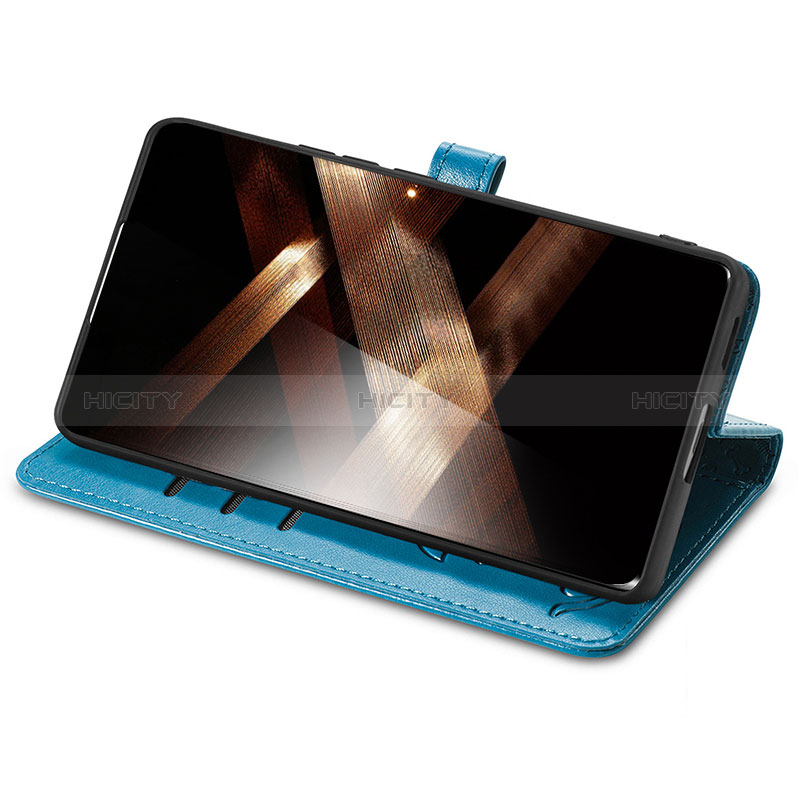 Funda de Cuero Cartera con Soporte Patron de Moda Carcasa S03D para Huawei Honor X7b