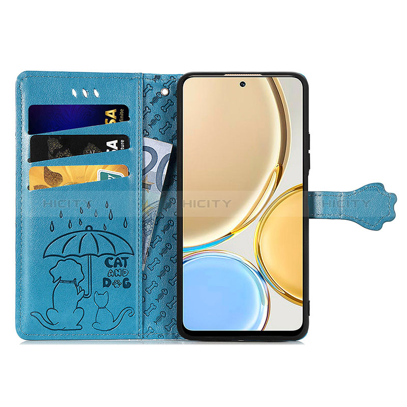 Funda de Cuero Cartera con Soporte Patron de Moda Carcasa S03D para Huawei Honor X9 5G