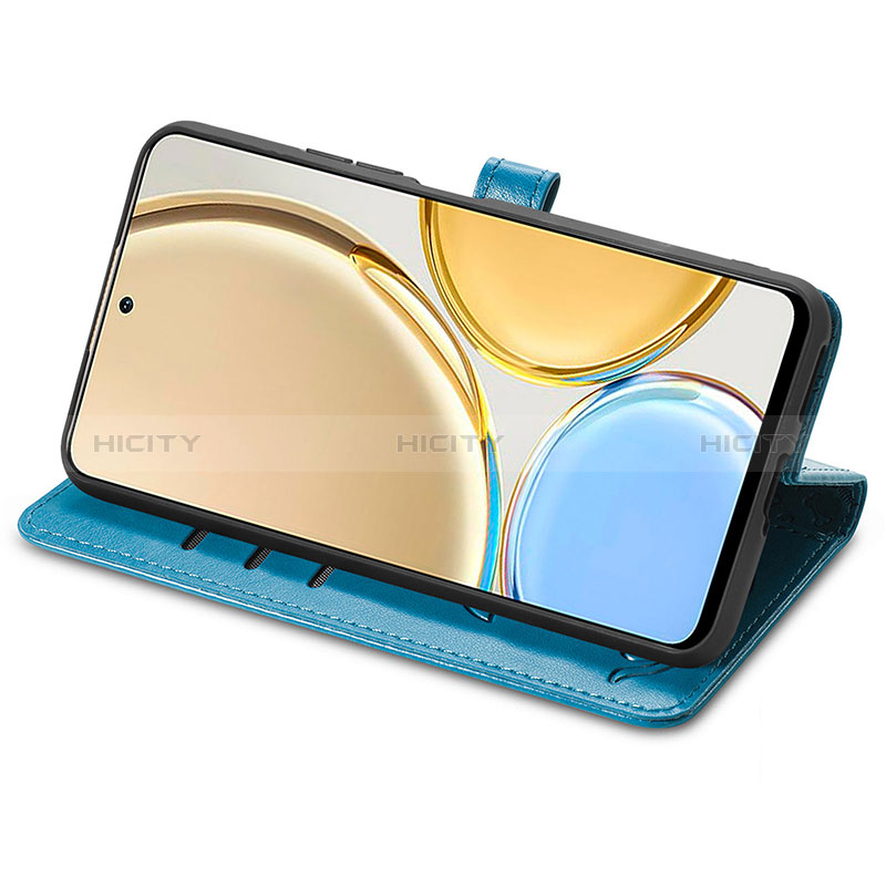 Funda de Cuero Cartera con Soporte Patron de Moda Carcasa S03D para Huawei Honor X9 5G