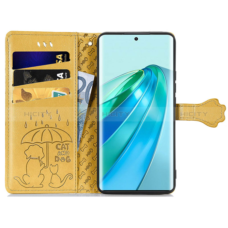 Funda de Cuero Cartera con Soporte Patron de Moda Carcasa S03D para Huawei Honor X9a 5G