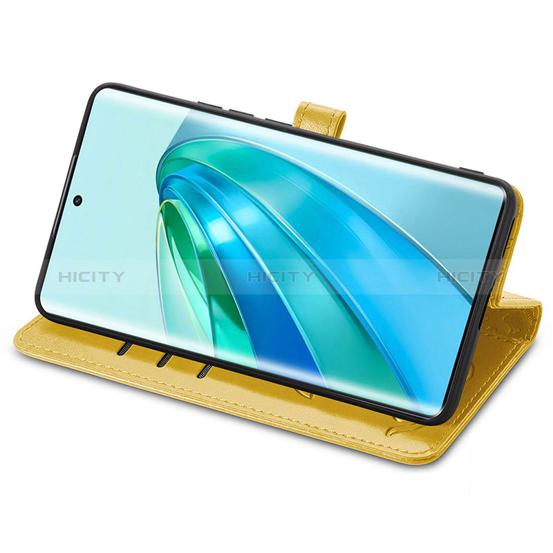 Funda de Cuero Cartera con Soporte Patron de Moda Carcasa S03D para Huawei Honor X9a 5G