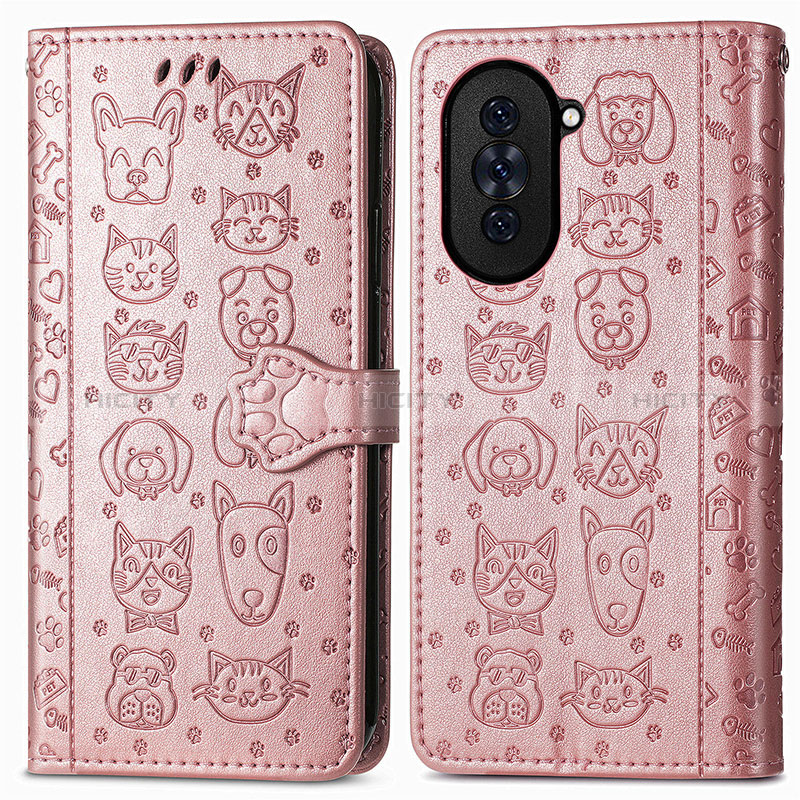 Funda de Cuero Cartera con Soporte Patron de Moda Carcasa S03D para Huawei Nova 10 Pro