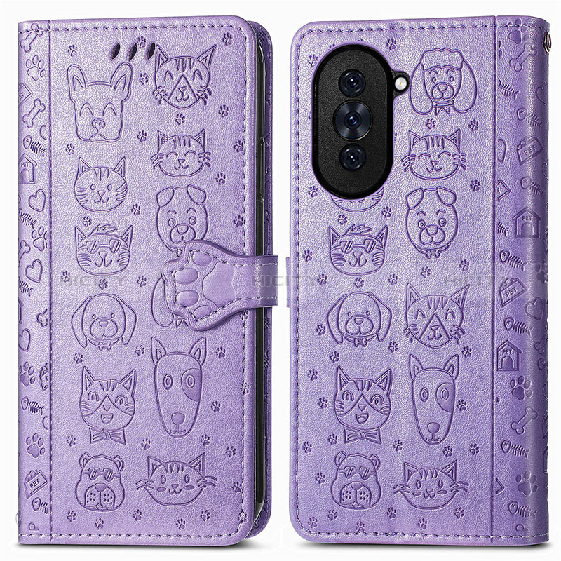 Funda de Cuero Cartera con Soporte Patron de Moda Carcasa S03D para Huawei Nova 10 Pro