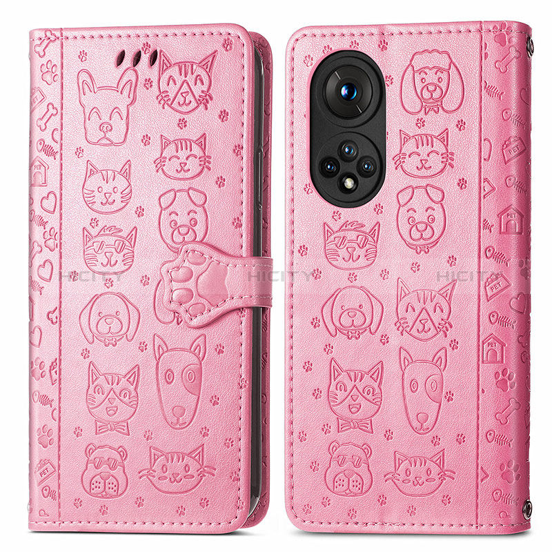 Funda de Cuero Cartera con Soporte Patron de Moda Carcasa S03D para Huawei Nova 9 Pro