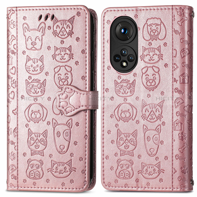 Funda de Cuero Cartera con Soporte Patron de Moda Carcasa S03D para Huawei Nova 9 Pro