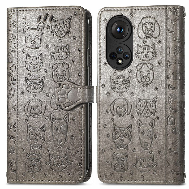 Funda de Cuero Cartera con Soporte Patron de Moda Carcasa S03D para Huawei Nova 9 Pro