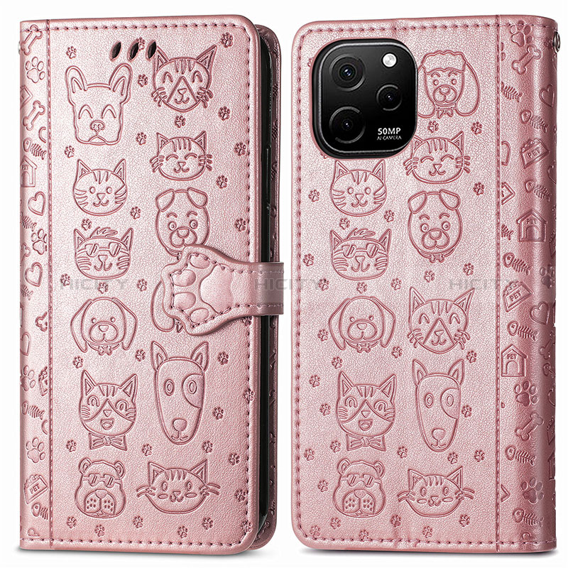 Funda de Cuero Cartera con Soporte Patron de Moda Carcasa S03D para Huawei Nova Y61