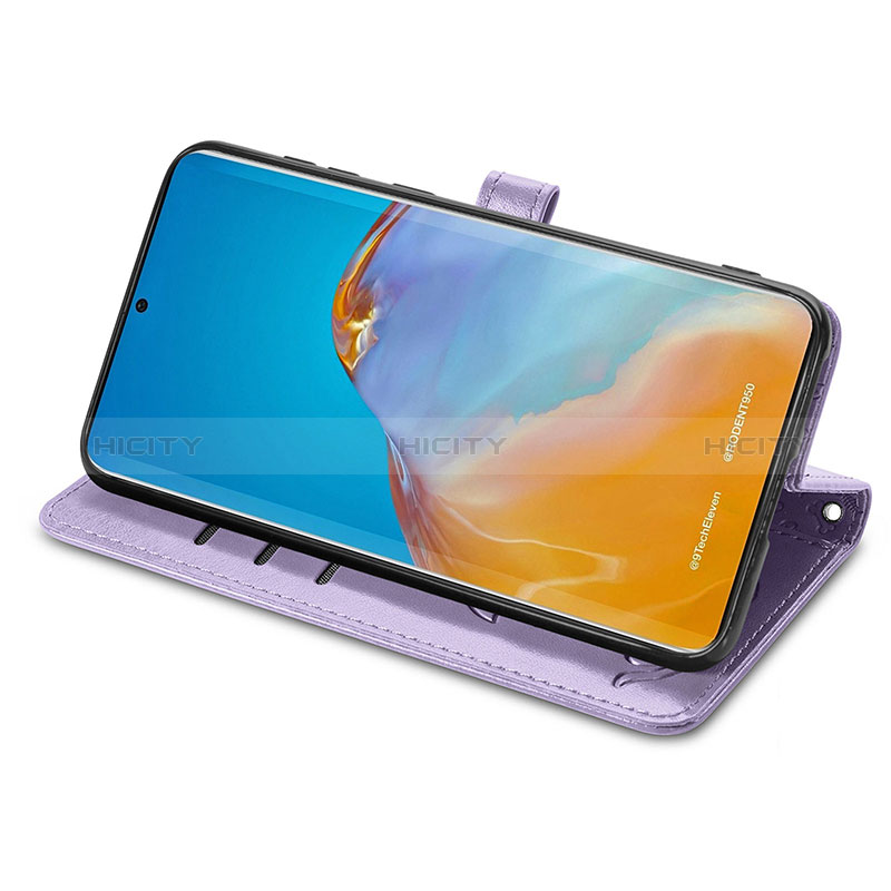 Funda de Cuero Cartera con Soporte Patron de Moda Carcasa S03D para Huawei P50 Pro