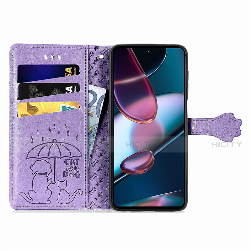 Funda de Cuero Cartera con Soporte Patron de Moda Carcasa S03D para Motorola Moto Edge 30 Pro 5G