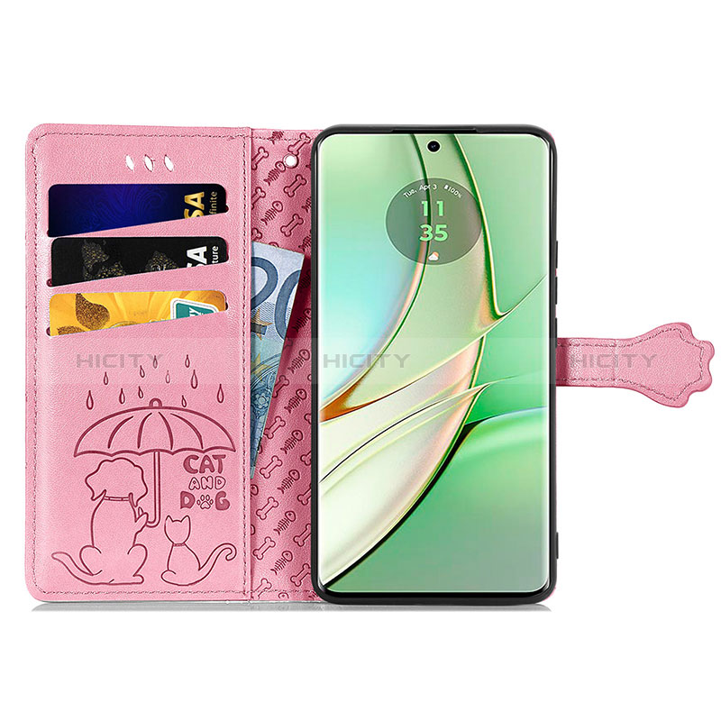 Funda de Cuero Cartera con Soporte Patron de Moda Carcasa S03D para Motorola Moto Edge 40 5G