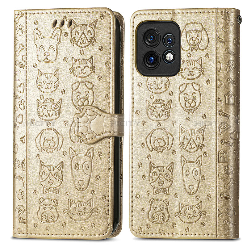 Funda de Cuero Cartera con Soporte Patron de Moda Carcasa S03D para Motorola Moto Edge Plus (2023) 5G