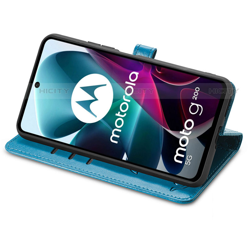 Funda de Cuero Cartera con Soporte Patron de Moda Carcasa S03D para Motorola Moto Edge S30 5G