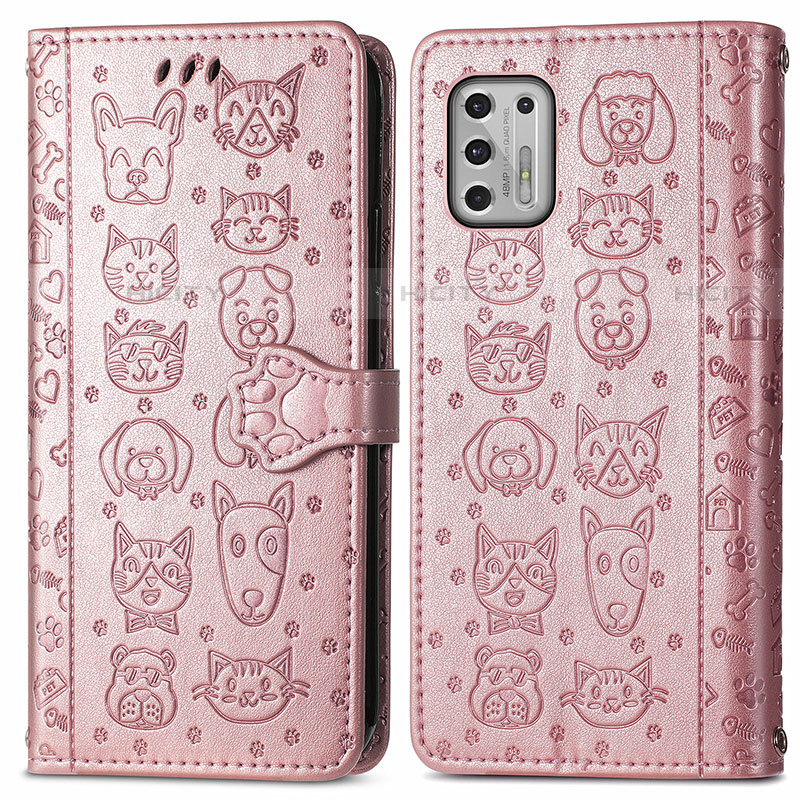 Funda de Cuero Cartera con Soporte Patron de Moda Carcasa S03D para Motorola Moto G Stylus (2021)