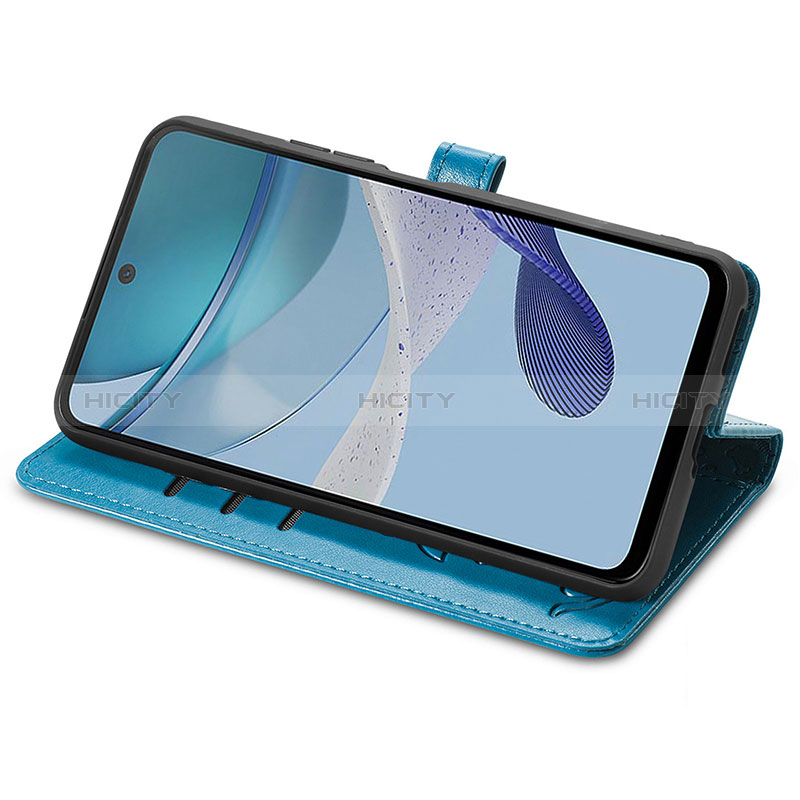 Funda de Cuero Cartera con Soporte Patron de Moda Carcasa S03D para Motorola Moto G53 5G