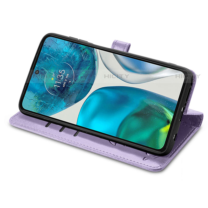 Funda de Cuero Cartera con Soporte Patron de Moda Carcasa S03D para Motorola Moto G71s 5G