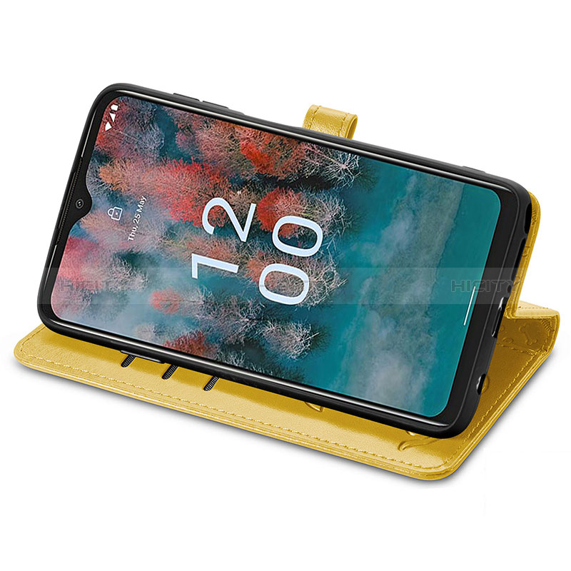 Funda de Cuero Cartera con Soporte Patron de Moda Carcasa S03D para Nokia C12