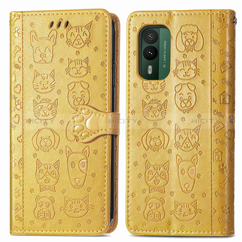 Funda de Cuero Cartera con Soporte Patron de Moda Carcasa S03D para Nokia XR21