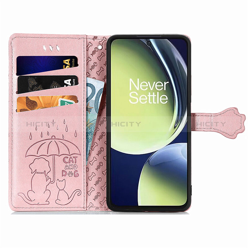 Funda de Cuero Cartera con Soporte Patron de Moda Carcasa S03D para OnePlus Nord CE 3 5G