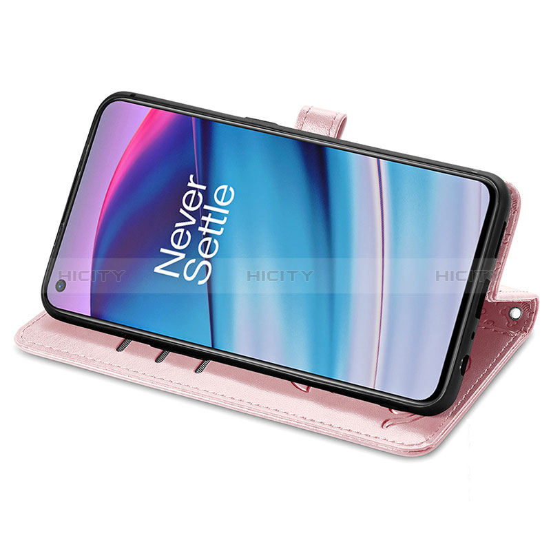 Funda de Cuero Cartera con Soporte Patron de Moda Carcasa S03D para OnePlus Nord CE 5G