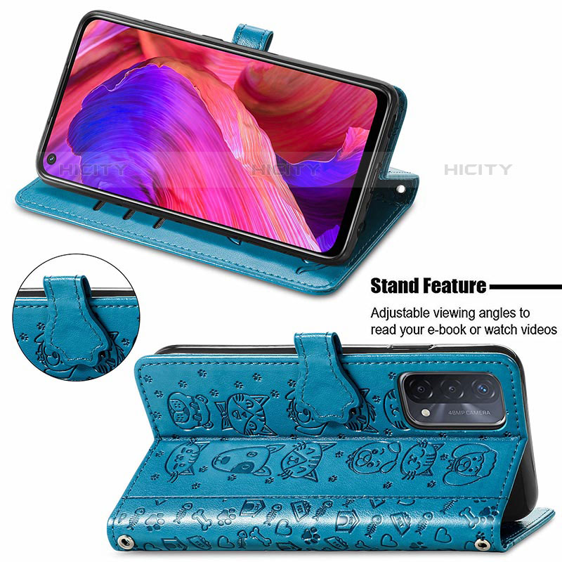 Funda de Cuero Cartera con Soporte Patron de Moda Carcasa S03D para OnePlus Nord N200 5G