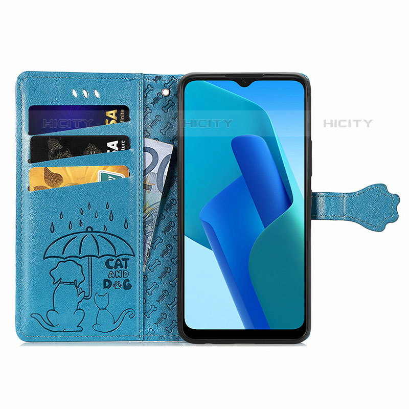 Funda de Cuero Cartera con Soporte Patron de Moda Carcasa S03D para Oppo A16K