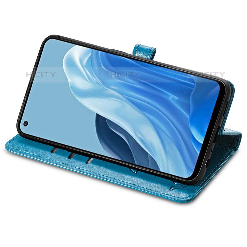 Funda de Cuero Cartera con Soporte Patron de Moda Carcasa S03D para Oppo F21 Pro 4G