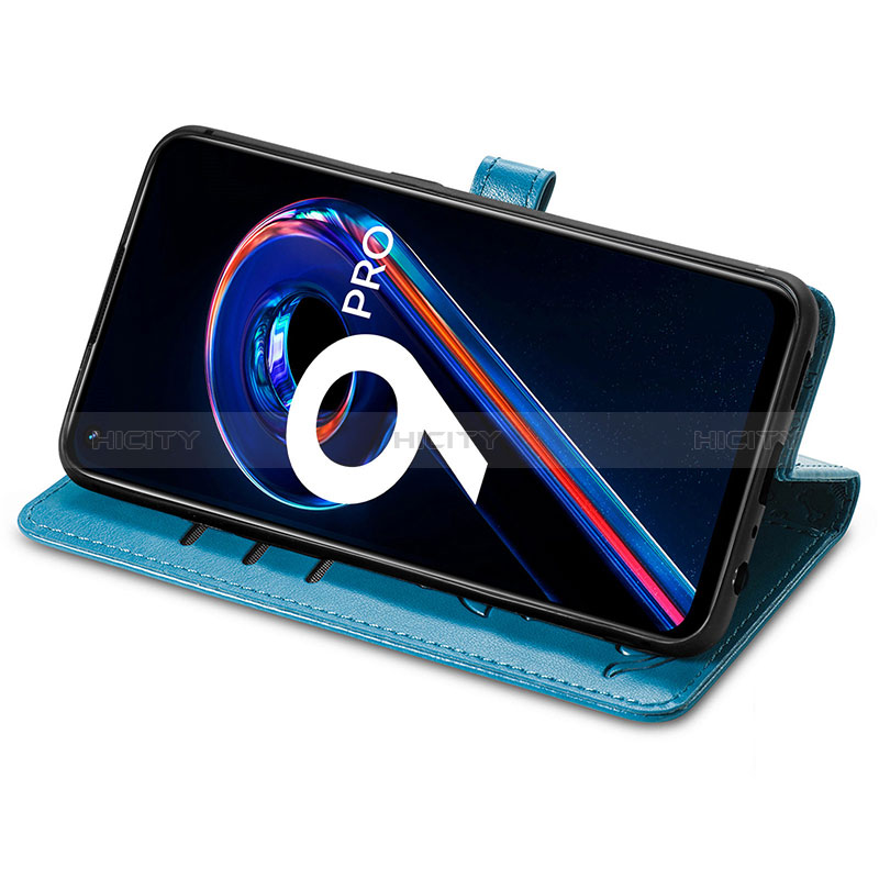 Funda de Cuero Cartera con Soporte Patron de Moda Carcasa S03D para Realme 9 5G