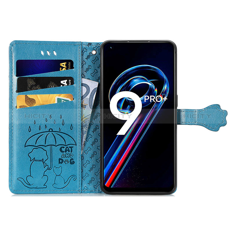 Funda de Cuero Cartera con Soporte Patron de Moda Carcasa S03D para Realme 9 Pro+ Plus 5G