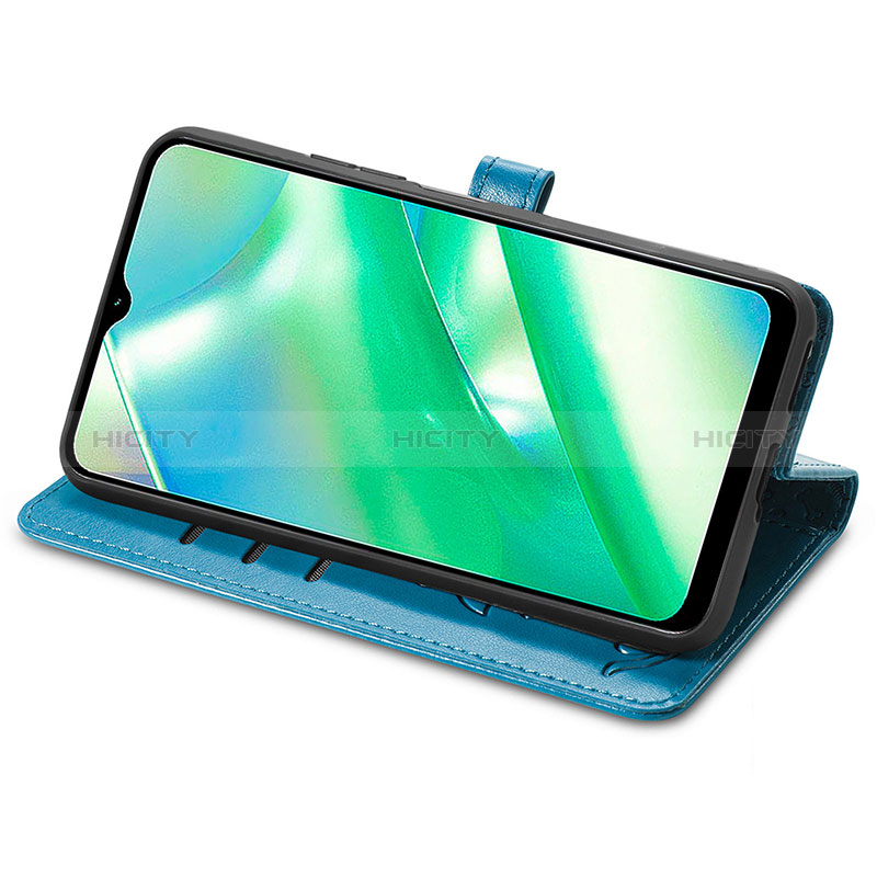 Funda de Cuero Cartera con Soporte Patron de Moda Carcasa S03D para Realme C33