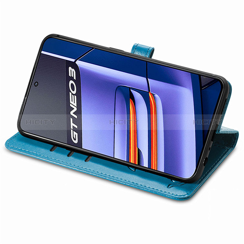 Funda de Cuero Cartera con Soporte Patron de Moda Carcasa S03D para Realme GT Neo3 5G