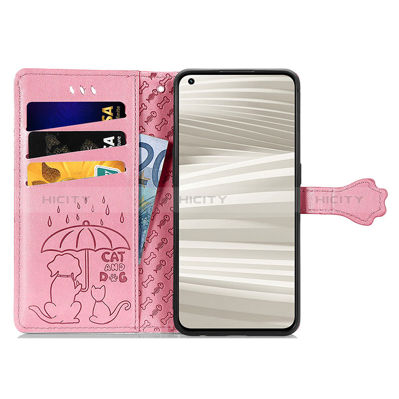 Funda de Cuero Cartera con Soporte Patron de Moda Carcasa S03D para Realme GT2 Pro 5G