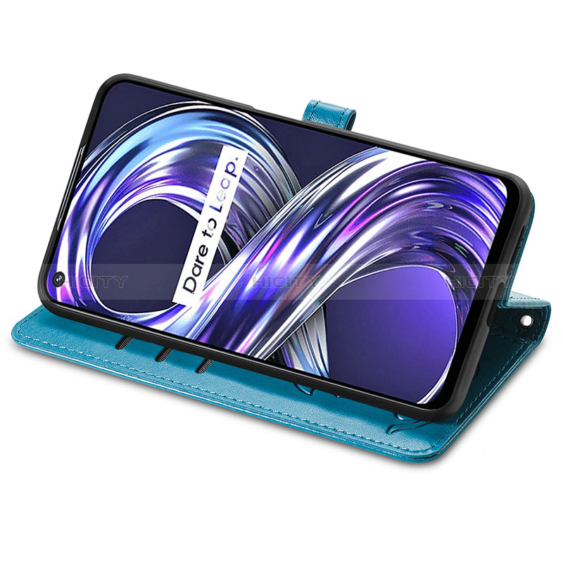 Funda de Cuero Cartera con Soporte Patron de Moda Carcasa S03D para Realme Narzo 50 4G