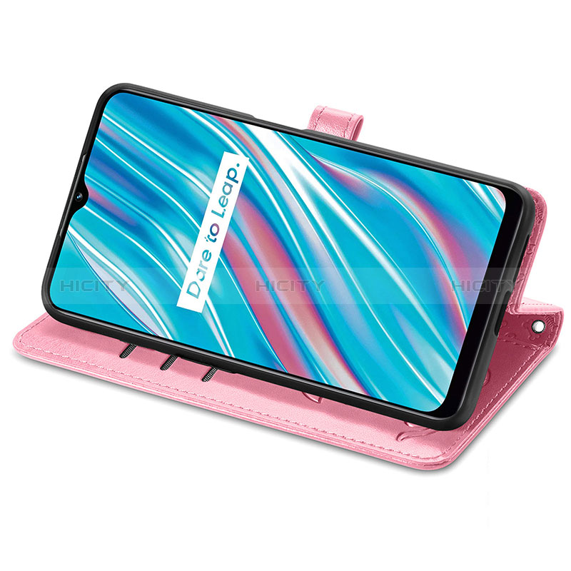 Funda de Cuero Cartera con Soporte Patron de Moda Carcasa S03D para Realme V11 5G