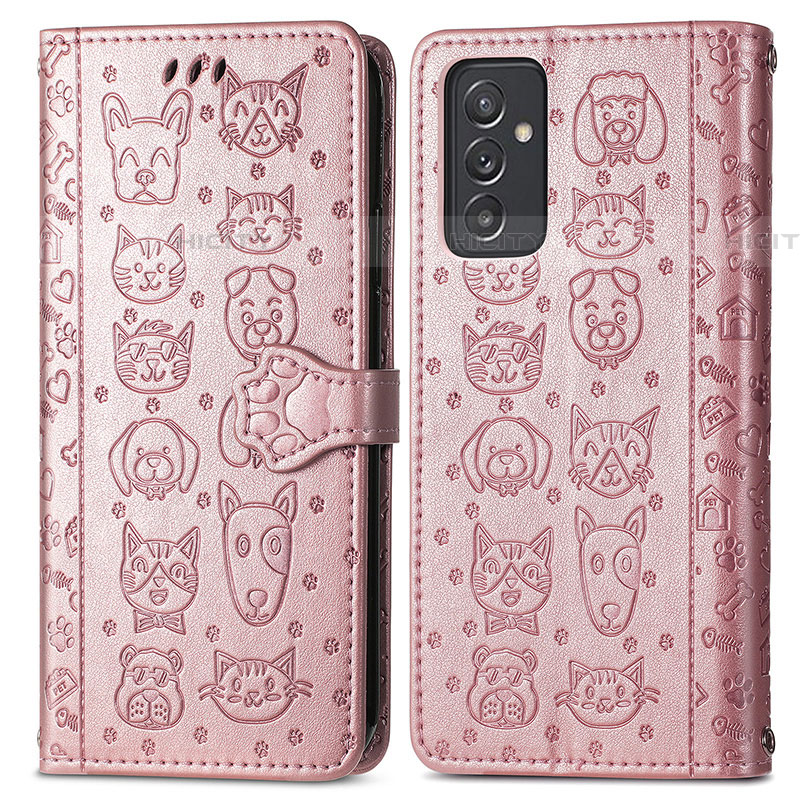 Funda de Cuero Cartera con Soporte Patron de Moda Carcasa S03D para Samsung Galaxy A05s