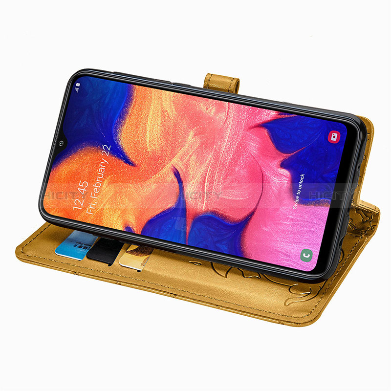 Funda de Cuero Cartera con Soporte Patron de Moda Carcasa S03D para Samsung Galaxy A10